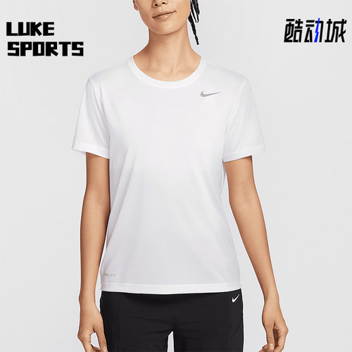 Nike/耐克正品2025新款女士针织运动休闲经典短袖T恤IB8899-100