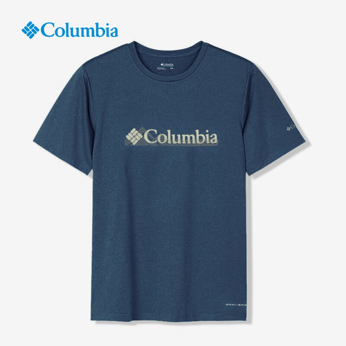 Columbia哥伦比亚正品男子户外吸湿防晒圆领快干短袖T恤 AE0801