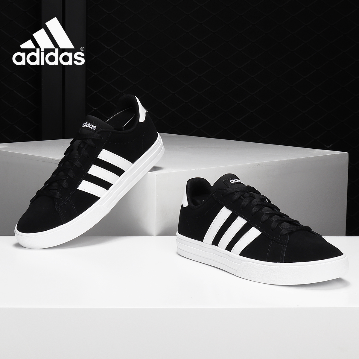 阿迪达斯男子低帮轻便休闲板鞋