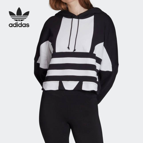 Adidas/阿迪达斯正品 当季新款女子运动休闲连帽卫衣FS1314