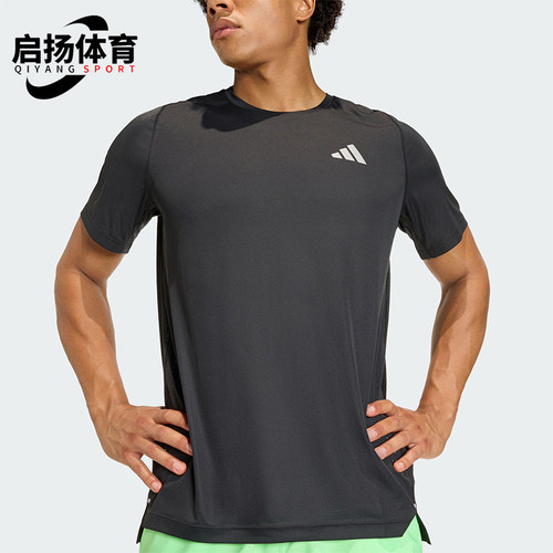 Adidas/阿迪达斯正品夏季男士休闲跑步运动短袖圆领短袖T恤JZ7761