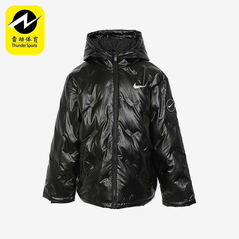 Nike/耐克正品冬季大童保暖亮面短款经典羽绒服NY2342004GS-001