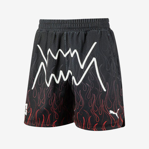 Puma/彪马正品新款男网眼字母印花透气舒适运动休闲短裤621913-01