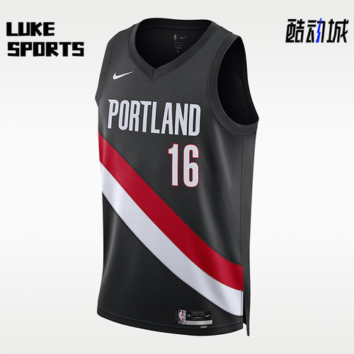 Nike/耐克正品波特兰开拓者队男士背心经典运动球衣HM3990-016