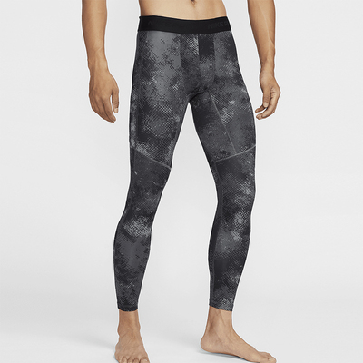 耐克男士透气训练迷彩紧身裤