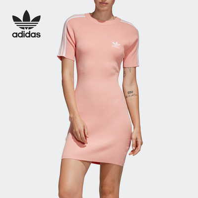 Adidas/阿迪达斯女子休闲运动时尚短袖连衣裙 DX3769