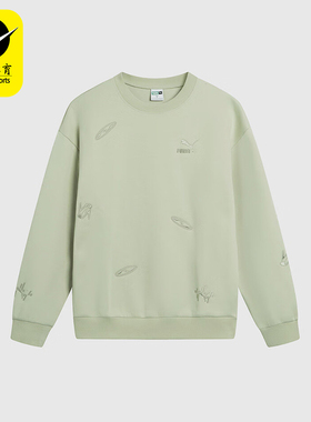 Puma/彪马正品运动男士宽松针织时尚休闲卫衣套头衫631070-33