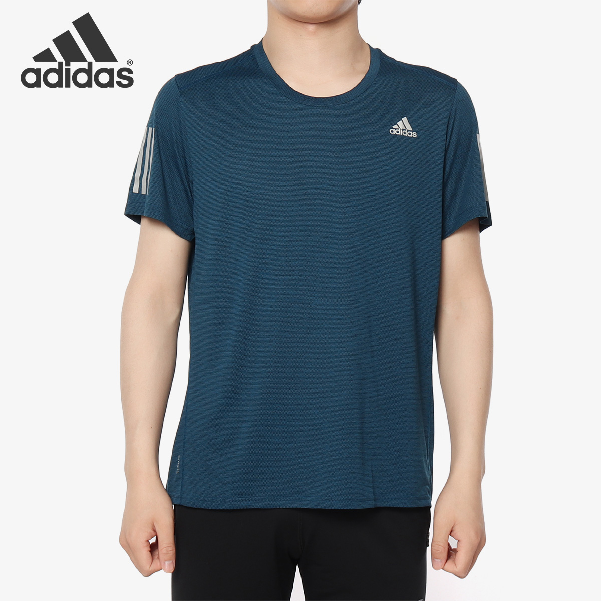 Adidas/阿迪达斯正品 RESPONSE TEE M 男子跑步圆领短袖DX1997