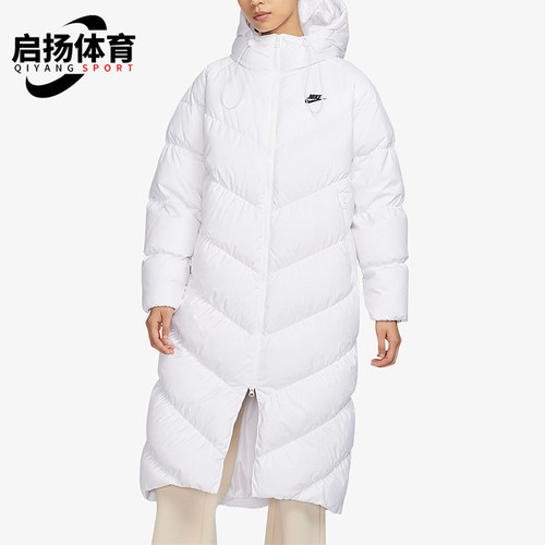 Nike/耐克正品冬季女士经典防风保暖连帽运动羽绒服FD8213-100