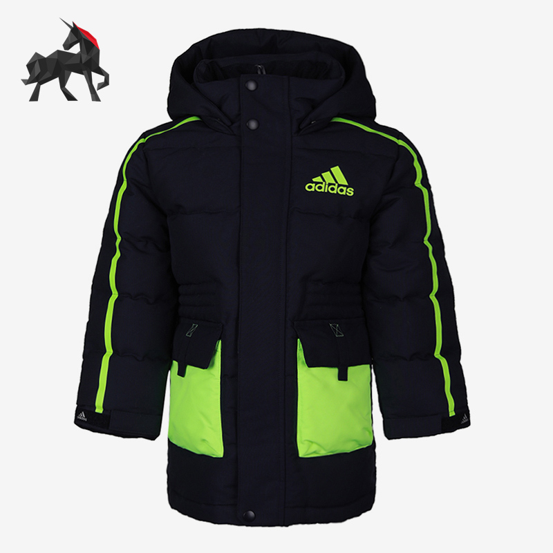 阿迪达斯儿童运动连帽羽绒服