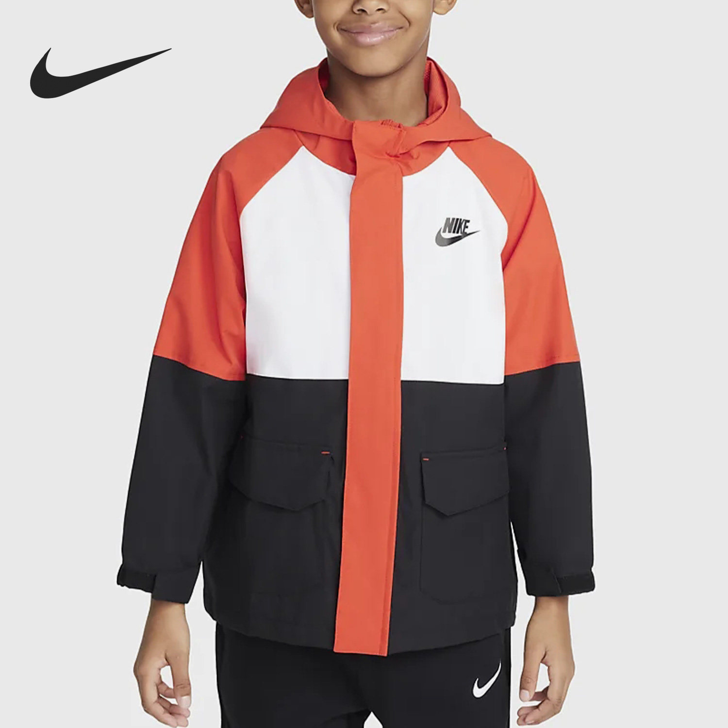 Nike/耐克正品春季新款小童连帽防风运动夹克外套FJ5209-010,童装/婴儿装/亲子装,普通外套,淘宝优惠券,粉丝福利购,淘宝优惠卷