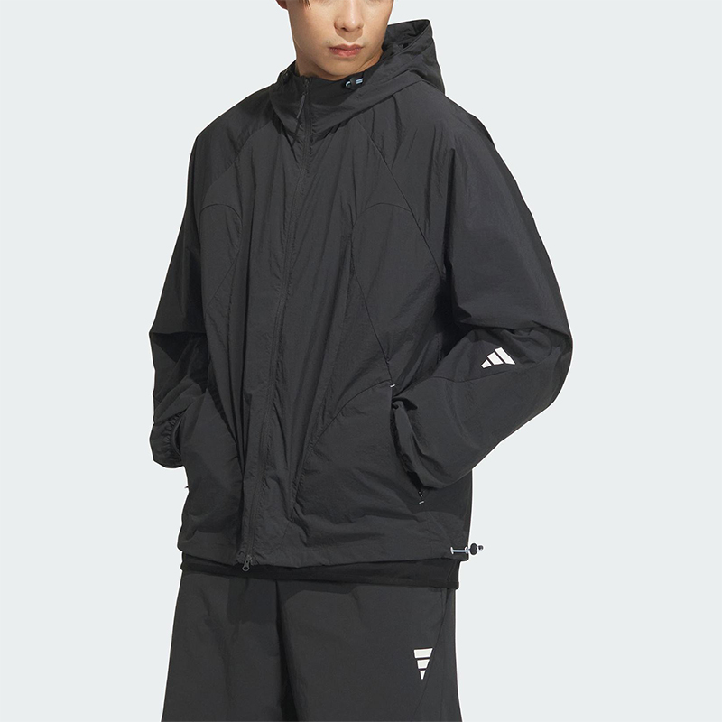 Adidas/阿迪达斯正品2025男士梭织经典宽松运动轻薄外套JZ8713