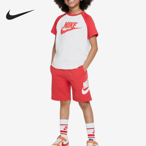 Nike/耐克正品儿童休闲舒适亲肤柔软简约运动套装HM9274-657