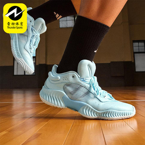 Adidas/阿迪达斯正品男士训练减震耐磨运动低帮系带篮球鞋JH5839