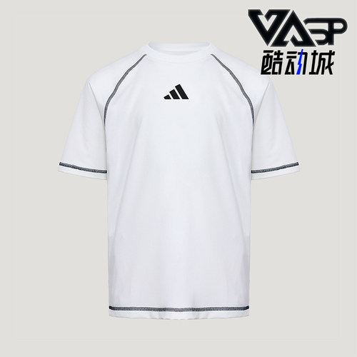 Adidas/阿迪达斯正品夏季儿童运动经典针织透气休闲短袖T恤KY8370