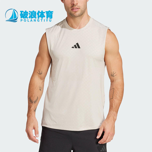 Adidas/阿迪达斯正品2025新款男士经典透气运动健身背心JM3188