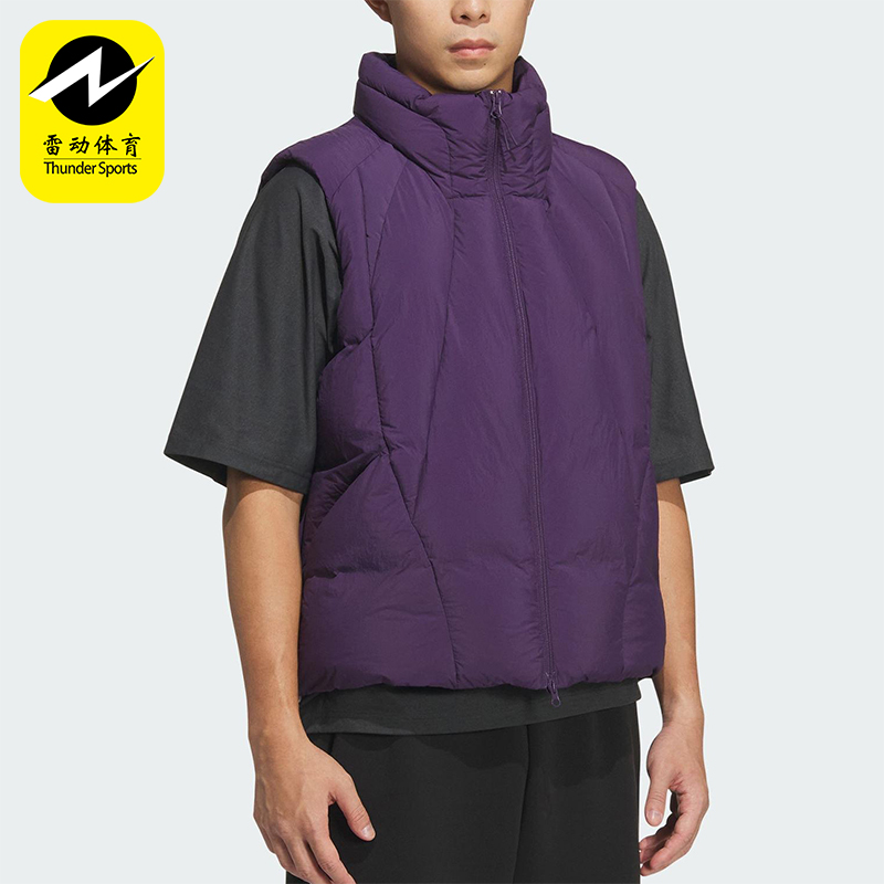 Adidas/阿迪达斯正品FUTURE STYLE男士立领保暖羽绒马甲KH1481