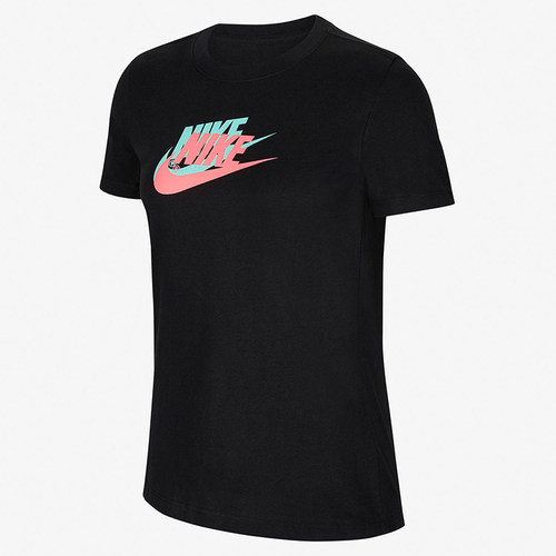 Nike/耐克正品运动圆领短袖T恤新款女经典黑色短袖T恤CU1093-010
