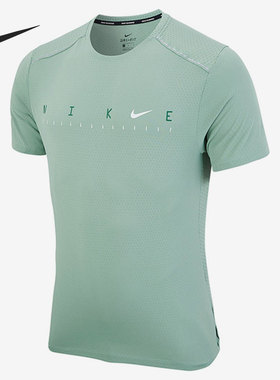 Nike/耐克正品男子夏季透气反光跑步运动短袖T恤 DD1586-352