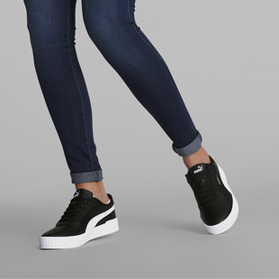 彪马正品 女士经典 Puma 新款 舒适低帮休闲运动板鞋 385849