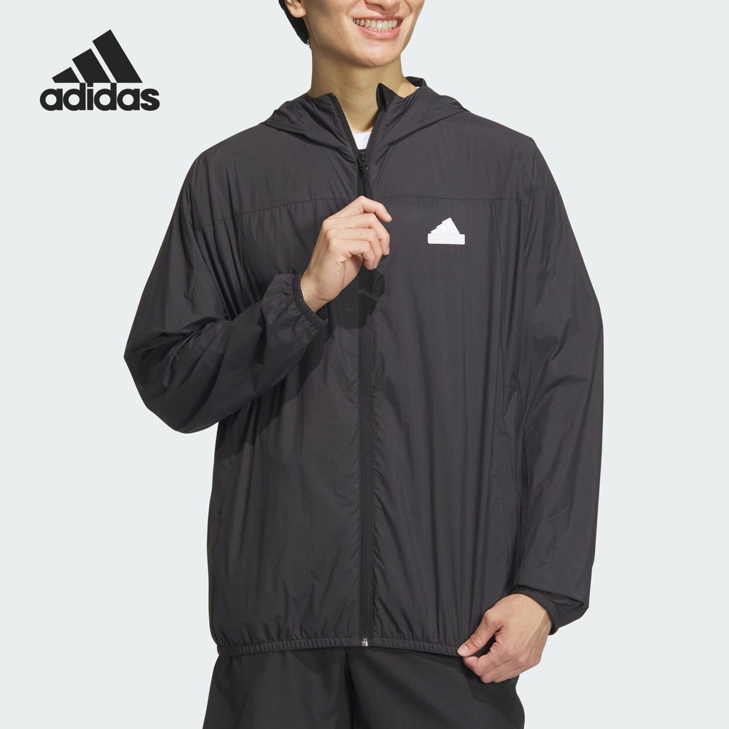 Adidas/阿迪达斯正品城野共生男士连帽梭织夹克外套IT3940 - 实物图