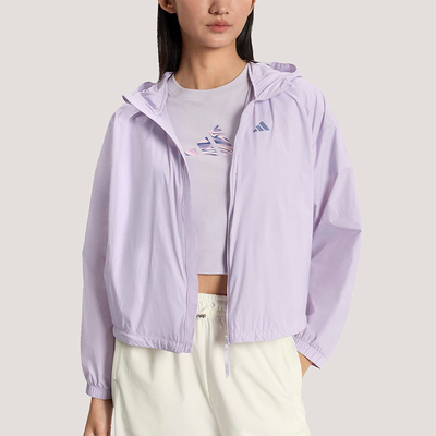 Adidas/阿迪达斯正品春季女士拒水凉感宽松经典休闲外套KS2863