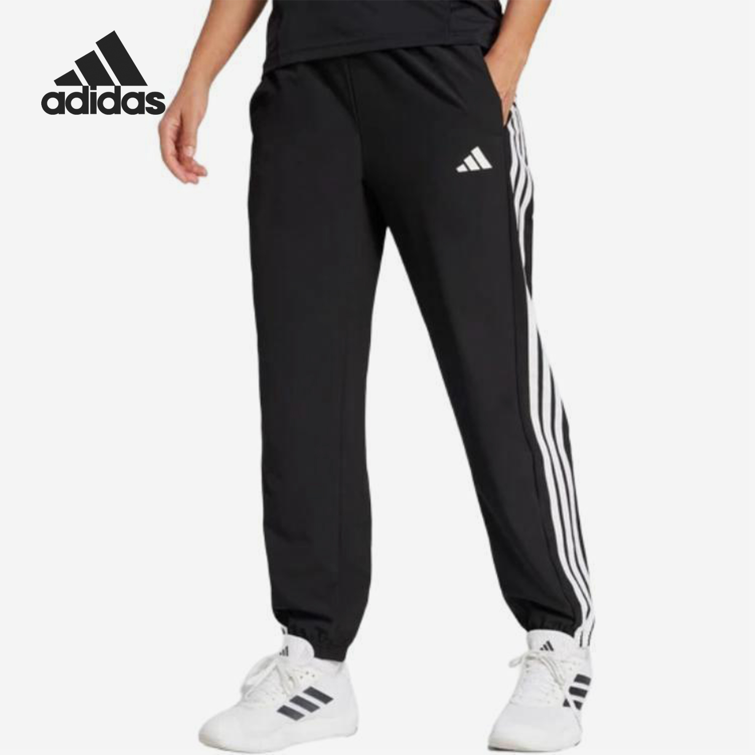 Adidas/阿迪达斯官方正品TE 3S WOVEN PT女士梭织运动长裤JI8313