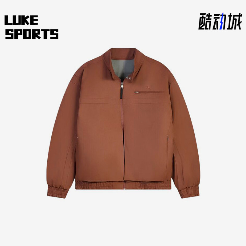 Puma/彪马正品男棕色双面穿立领拉链飞行员经典风格棉服636238-28