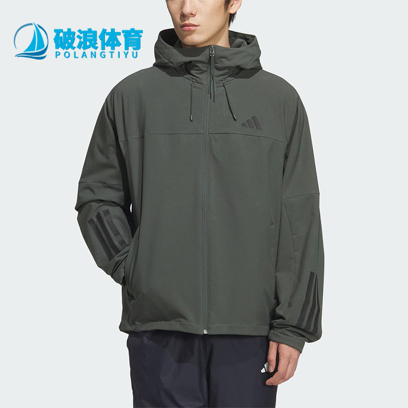 Adidas/阿迪达斯正品V SFT SHELL JK2男女运动加绒户外外套KF5225