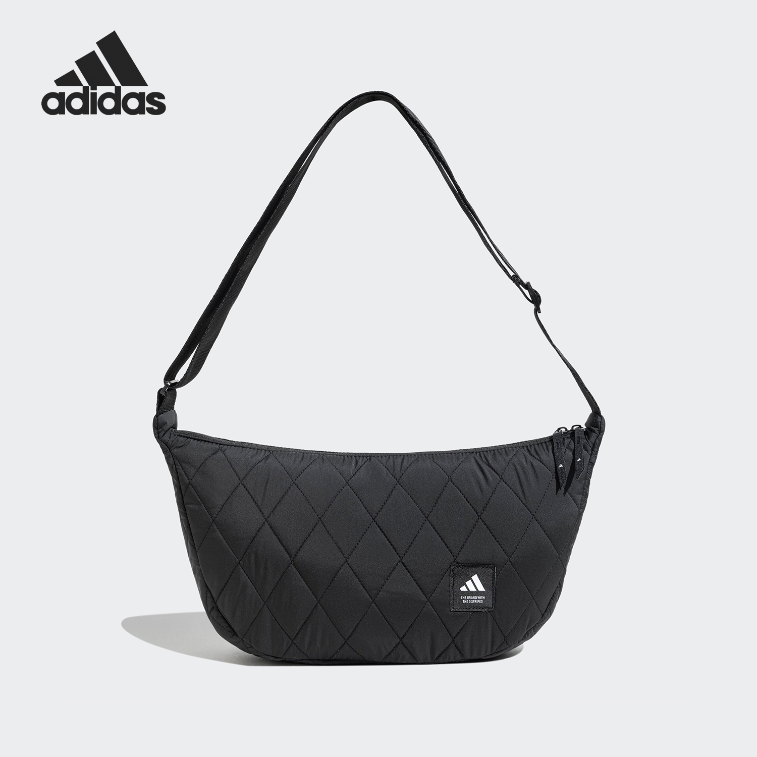 Adidas/阿迪达斯正品新款男女格纹户外休闲单肩斜挎包JY0904