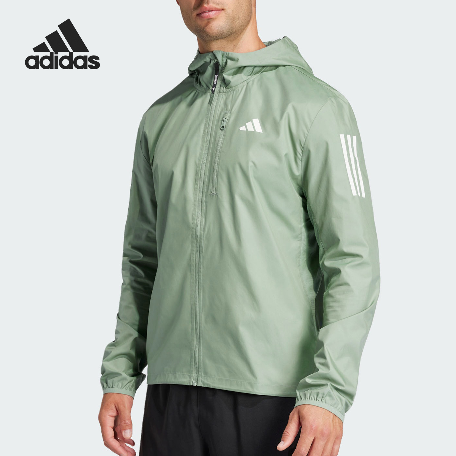 Adidas/阿迪达斯官方正品新款男士户外训练跑步梭织外套JD2239