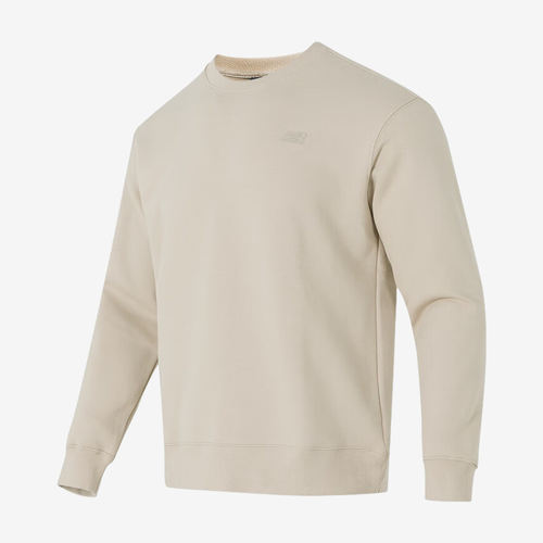 New Balance新百伦正品男加绒保暖圆领运动卫衣NCF41421-BEI