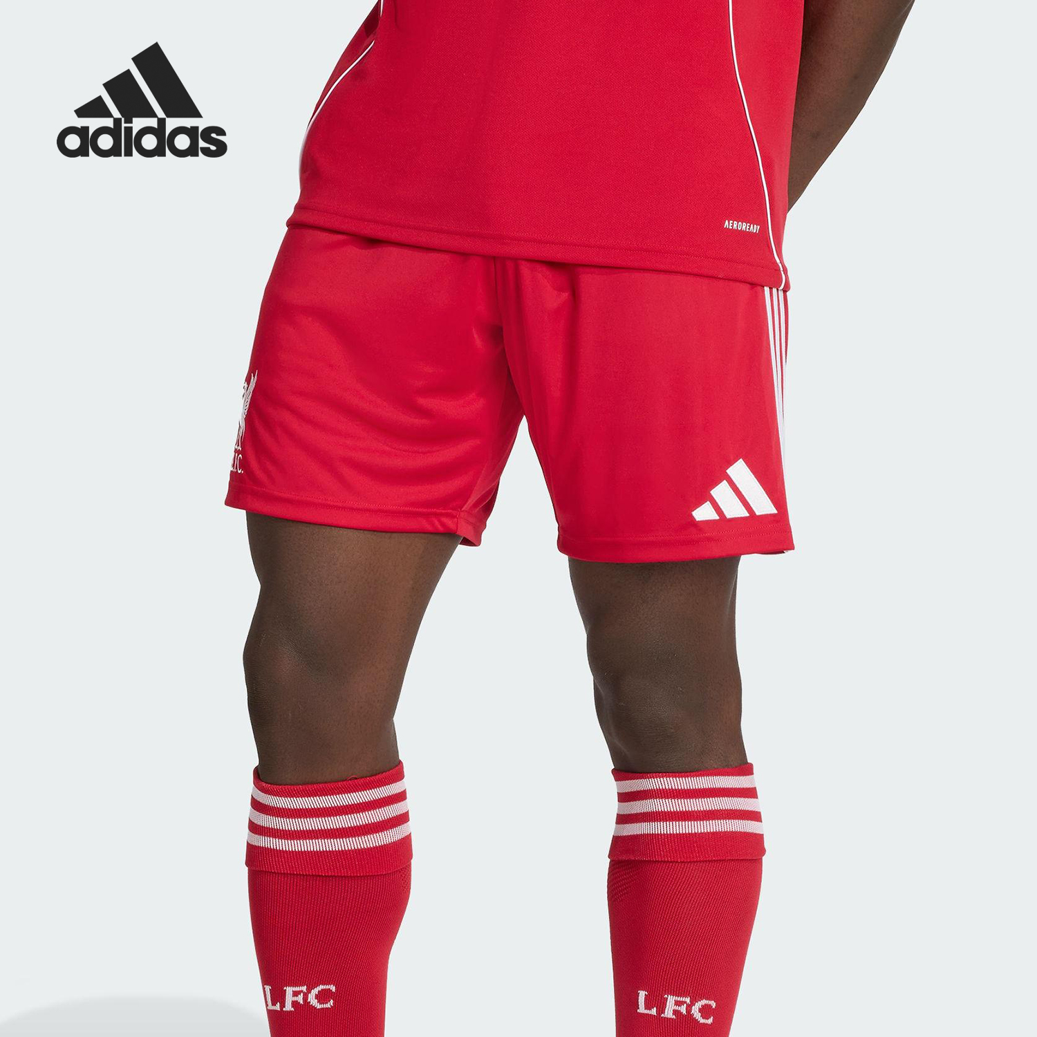 Adidas/阿迪达斯官方正品2025夏季款男士足球运动透气短裤JV6425
