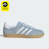 Adidas JQ7009 透气轻便低帮板鞋 阿迪达斯正品 三叶草女士系带经典