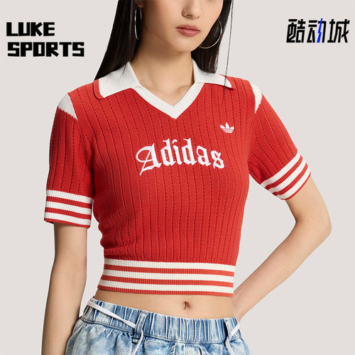 Adidas/阿迪达斯正品三叶草女士修身经典时尚针织POLO衫KT3048