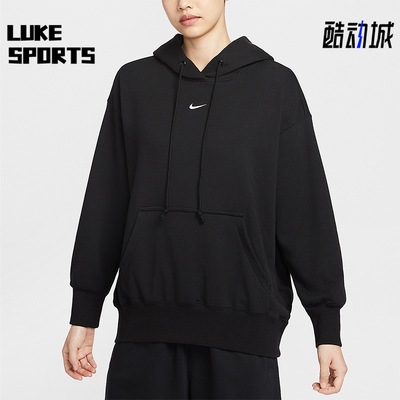Nike/耐克正品2025冬季款女士连帽套头经典刺绣卫衣HV8103-010