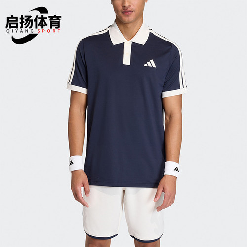 Adidas/阿迪达斯正品夏季男士透气网球针织运动短袖POLO衫KA5899