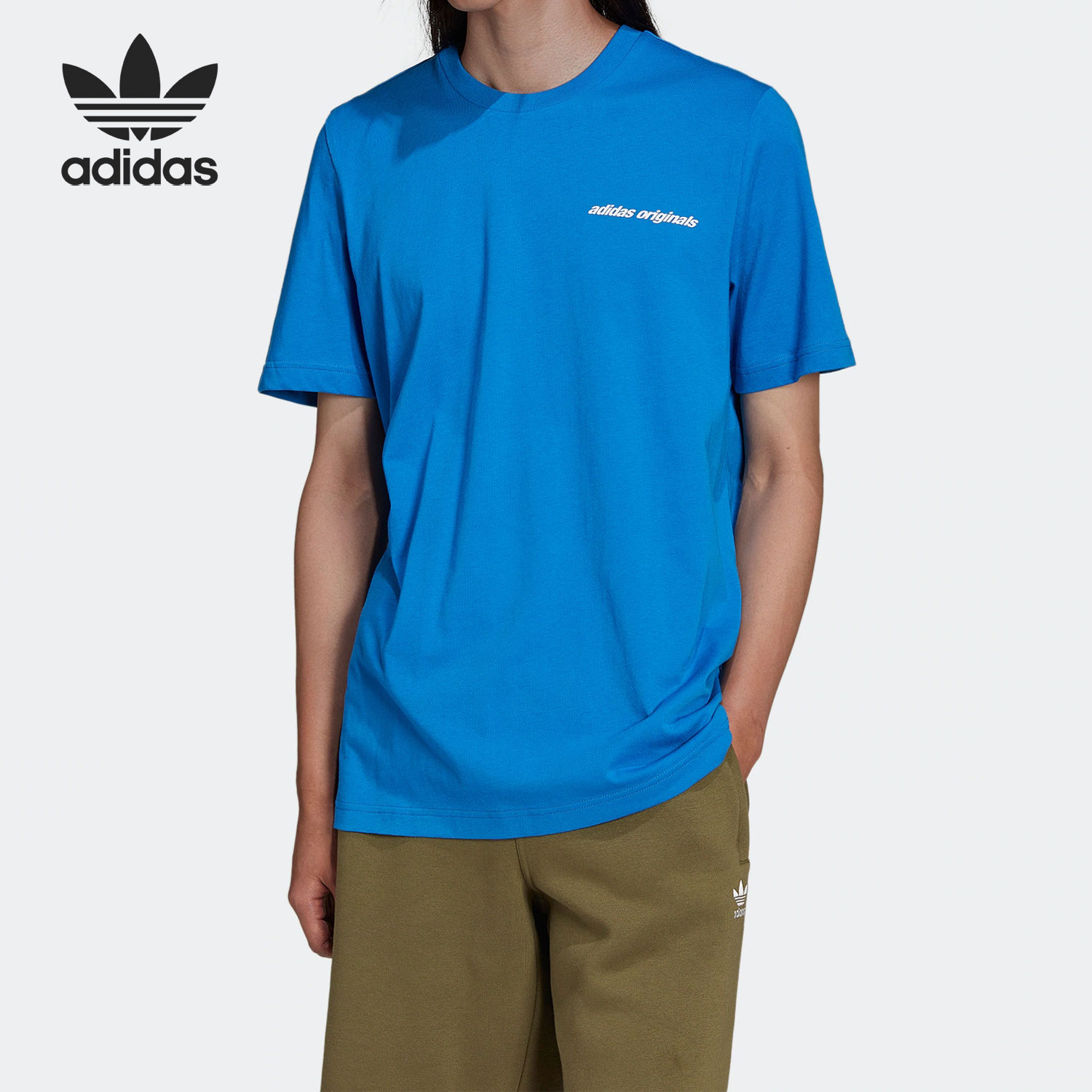 阿迪达斯正品男子运动短袖