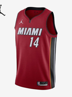 Nike/耐克正品希罗热火队14号男子运动球衣背心CV9483-608