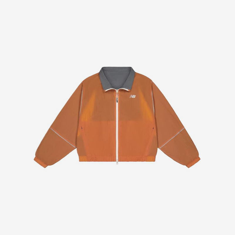 New Balance/NB正品2025新款女子运动休闲翻领外套NAF14182-ORG