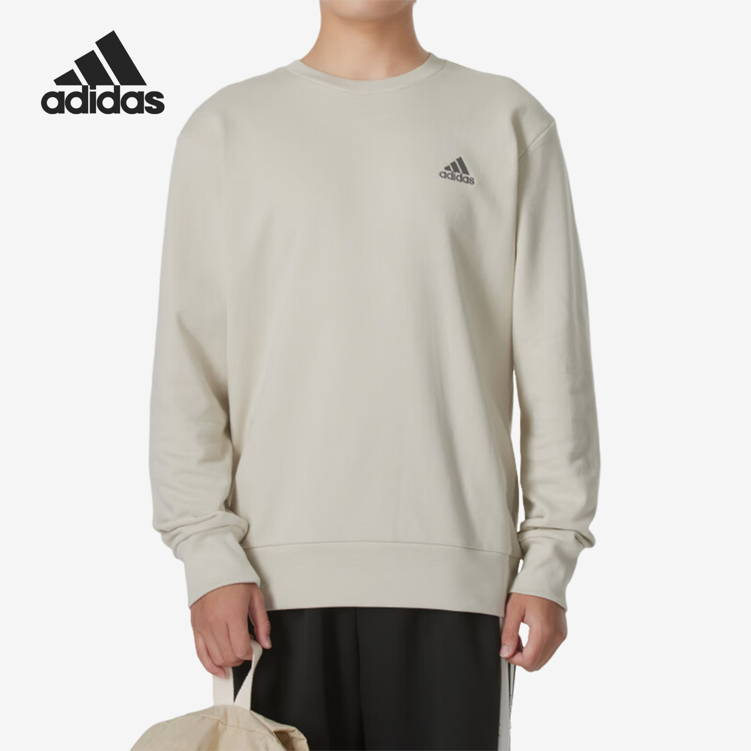 Adidas/阿迪达斯正品M SL FT SWT男士简约宽松卫衣JG8493