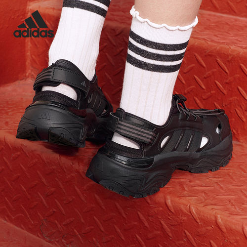 Adidas/阿迪达斯官方正品夏季男女休闲魔术贴经典洞洞凉鞋KH5990