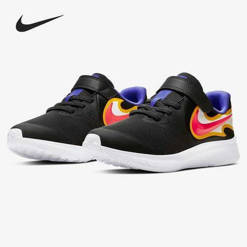 Nike/耐克正品 夏季大童时尚魔术贴软底跑步运动鞋 CW1614