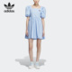 女子运动灯笼袖 三叶草新款 连衣裙IP1773 阿迪达斯正品 Adidas