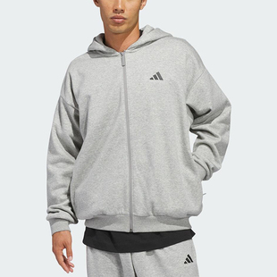 Adidas/阿迪达斯正品2025冬季款男女日常连帽运动印花外套KB7562