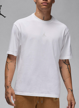 Nike/耐克正品JORDAN男士简约休闲针织圆领短袖T恤FN5995-100