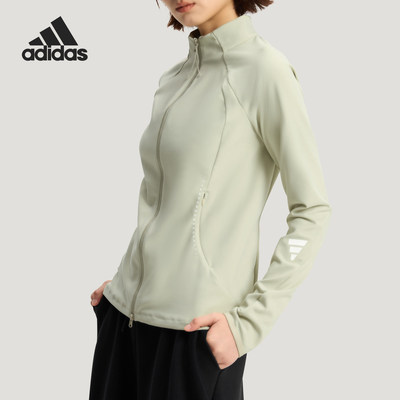 Adidas/阿迪达斯官方正品FOS SWEAT FULL ZIP 女士修身外套KU5381