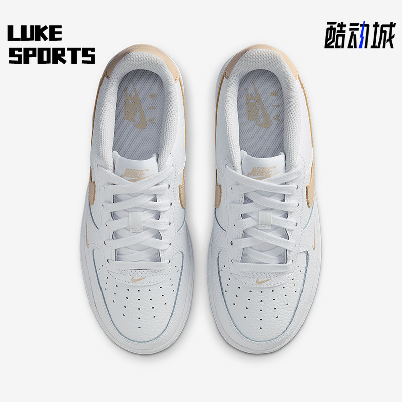 Nike/耐克正品Air Force 1 GS女子大童耐磨透气运动鞋IO7403-102