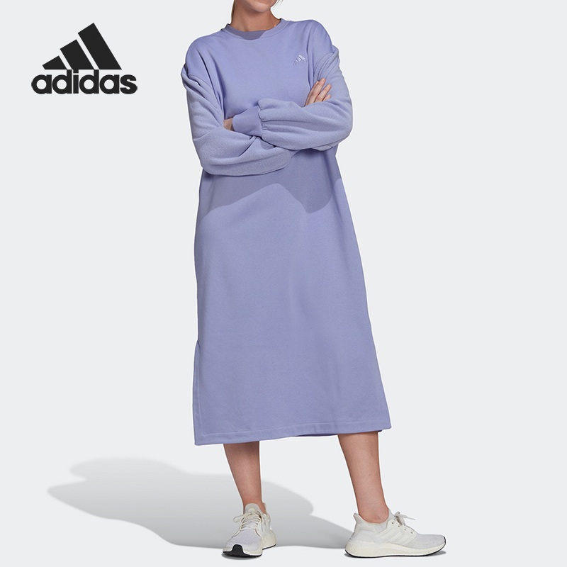 Adidas/阿迪达斯正品女子运动长袖连衣裙HU0304