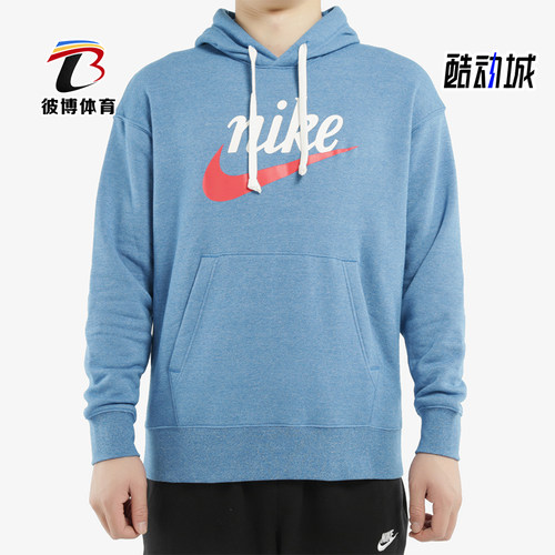 Nike/耐克正品2025冬季款男士休闲连帽套头印花卫衣BV2934-484